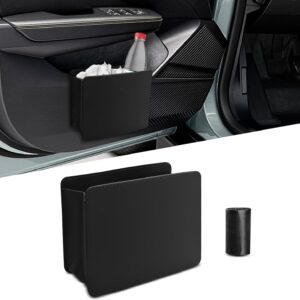 Car Trash Can, Foldable Mini Vehicle Trash Bin Garbage Organizer Holder, Waterproof Auto Interior Hanging Dustbin Storage Bag Container, Multi-Function Trash Box Universal for Most Cars s (Black)