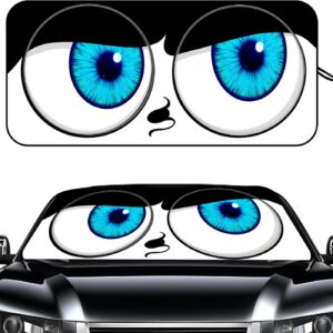 Windshield Sun Shade for Sedans, 59" x 27.5" Car Sunshade for Front Windshield  Sun Visor Protector